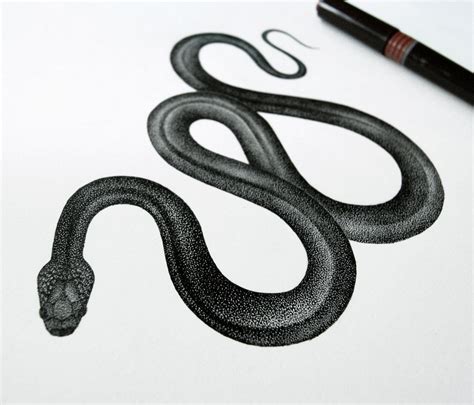 Snake - Original drawing – Pet & Dot