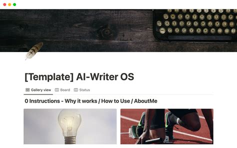 AI-Writer OS Template | Notion Marketplace