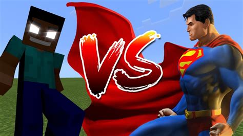 Herobrine vs Superman | Minecraft PE - YouTube