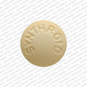 SYNTHROID 100 Pill Yellow Round 7mm - Pill Identifier