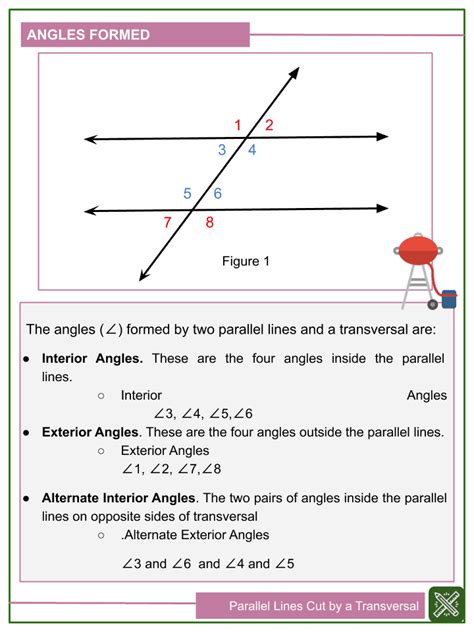 Parallel Lines And Transversals Worksheets