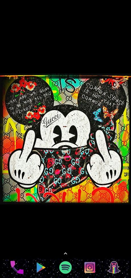 Gangster Cool Mickey Mouse Wallpaper