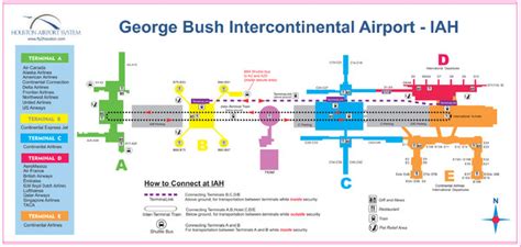 Houston Airport IAH Map - Houston Tx Airport • mappery