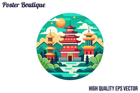 Nanjing Cityscape Skyline Vector EPS Graphic by Poster Boutique ...