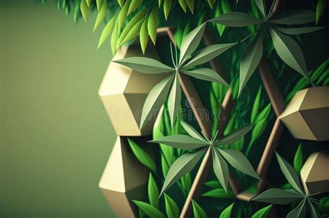 Futuristic Geodesic Ecological Interior of the Wall Inside the House ...