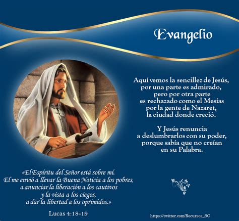 Lucas 4,18-19 | Evangelio, Papa francisco, Oraciones poderosas