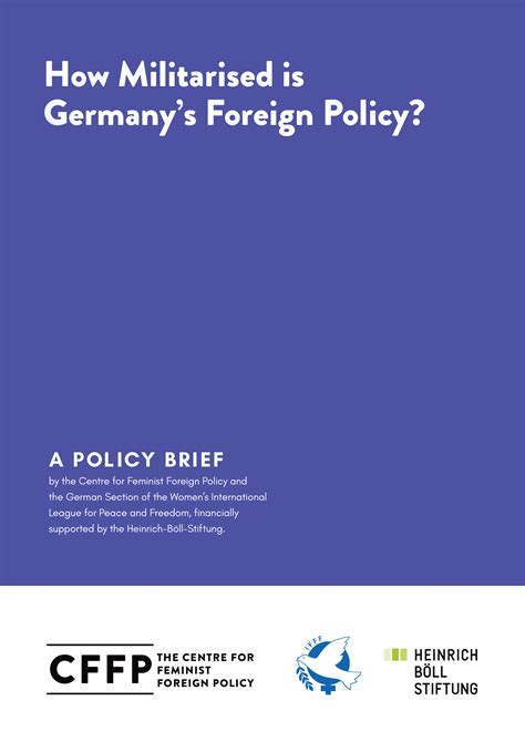 How Militarised is Germany’s Foreign Policy? - CFFP