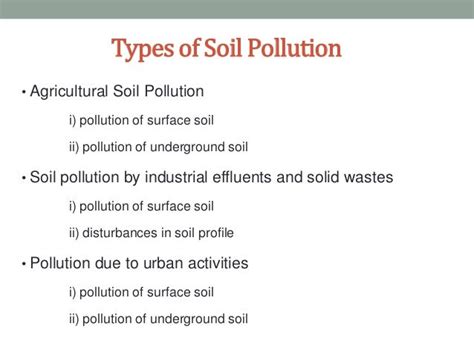 Soil pollution