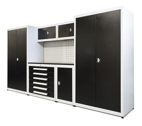 Garage Steel Cabinet System 10 - Length 3.5m