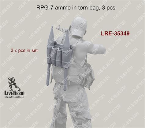 RPG-7 ammo in torn bag, 3 pcs