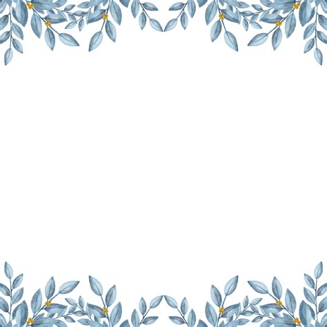 Floral Square Frame Hd Transparent, Aesthetic Watercolor Floral Border Square Frame, Floral ...