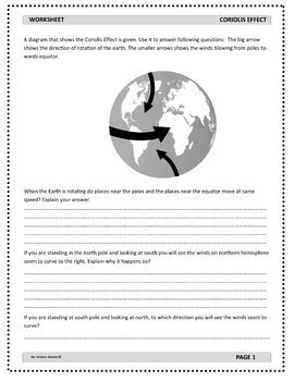 Coriolis Effect Worksheet Answer Key