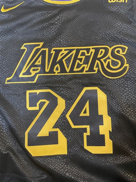 Kobe Bryant Black Mamba Lakers Jersey — SportsWRLDD