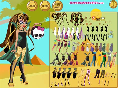 Cleo de Nile Dress Up Monster high : DressUpGameSite : Free Download ...