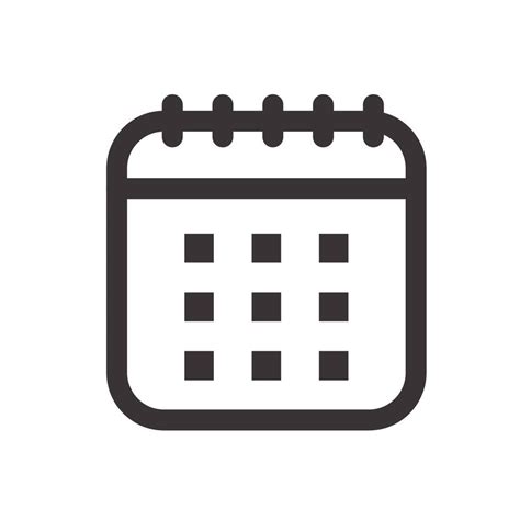 Calendar Icon Vector 5988959 Vector Art at Vecteezy