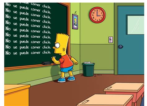 Bart Simpson Chalkboard Gif