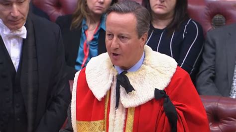 David Cameron enters House of Lords - and officially takes up new title | Politics News | Sky News