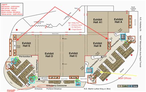 Oregon Convention Center Map | secretmuseum