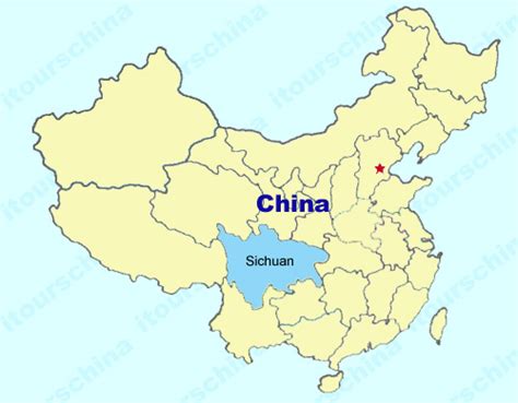 Sichuan Map, Map of China, Sichuan Province Maps