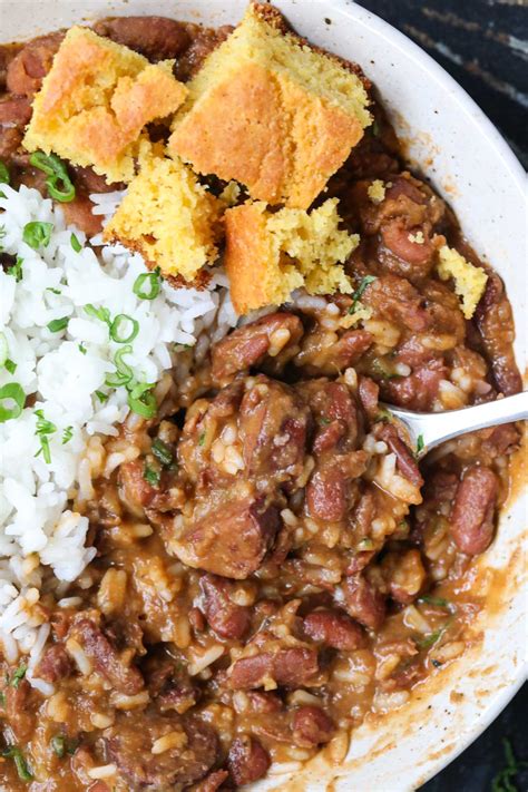 Louisiana Red Beans and Rice - Pink Owl Kitchen