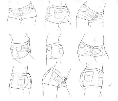 Short shorts Drawing Reference and Sketches for Artists