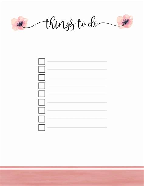 FREE Printable To Do List | Print or Use Online | Access from Anywhere