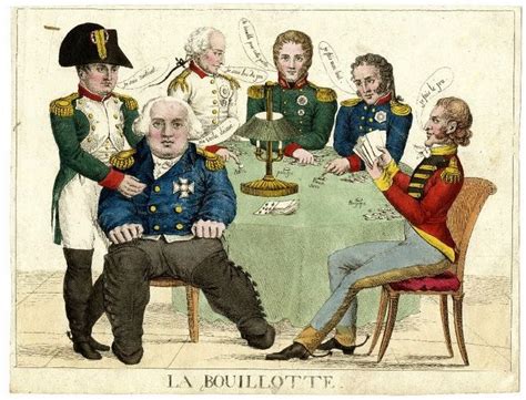 La Bouillotte A hand-colored satirical etching on the Congress of ...