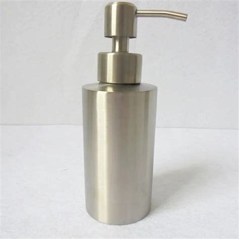 Bathroom products 220ml capacity free installation hand soap dispenser, 2 Color hotel stainless ...