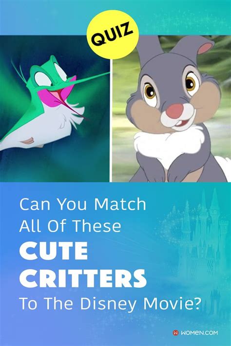 Disney quiz can you match all of these cute critters to the disney movie – Artofit