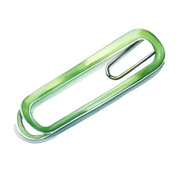 Green Paper Clip, Metal, Clip, Equipment PNG Transparent Image and Clipart for Free Download