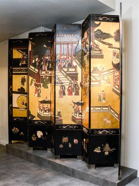 Exceptional Japanese Style Screen at 1stDibs