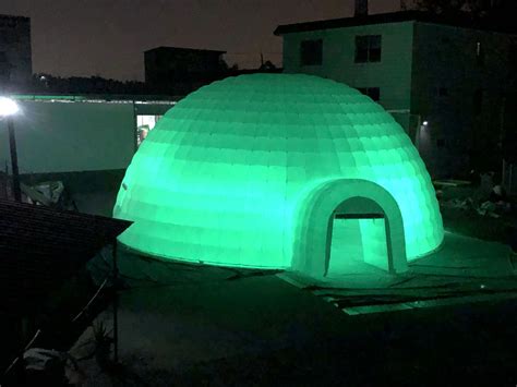 12m Led Inflatable Dome Camping Tent | Aomiao