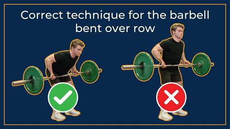 How to perform the barbell bent over row - YouTube