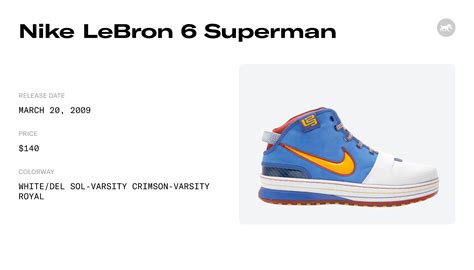 Nike LeBron 6 Superman - 346526-172 Raffles & Where to Buy