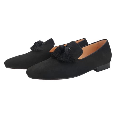 Black Suede Loafers For Men