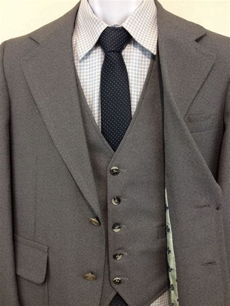 Sophisticated Vintage Gray Suit