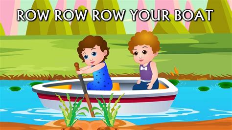 Row Row Row Your Boat Nursery Rhyme with Lyrics - Lullaby Songs for Babies - YouTube