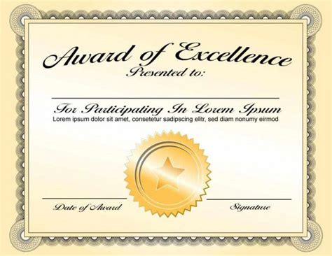 Award Certificate Template For Powerpoint – Best Templates Ideas