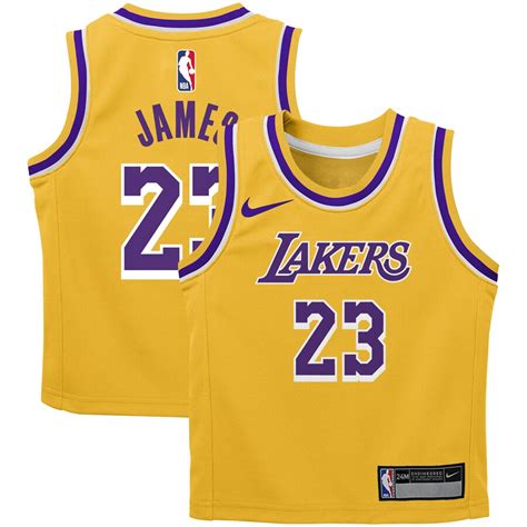 Nike LeBron James Los Angeles Lakers Infant Gold Icon Replica Jersey