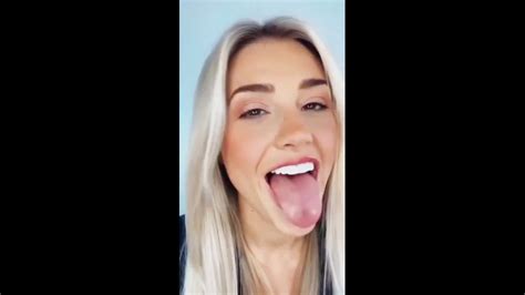 Girl Long Tongue Out Challenge 79 - YouTube