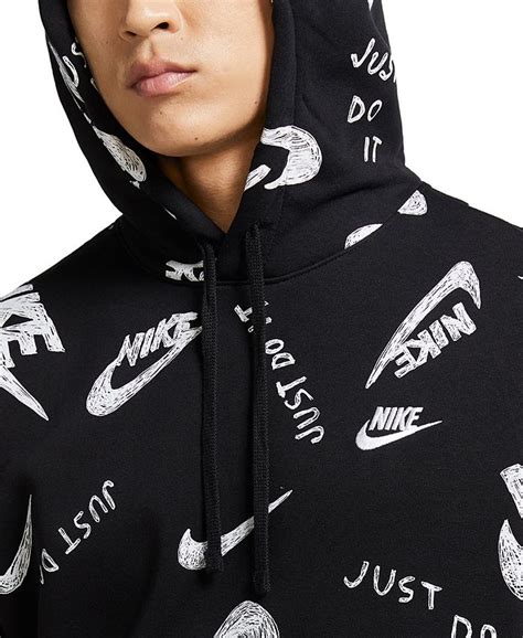 Nike Men's Sportswear Club Fleece Logo-Print Hoodie & Reviews - All Activewear - Men - Macy's