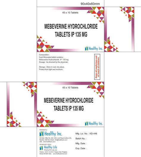 Buy Online Mebeverine Tablets, Manufacturer,Supplier and Exporter from ...