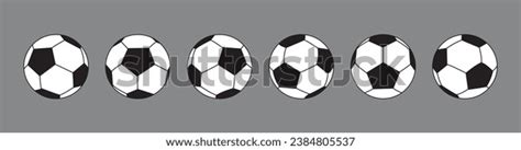 Soccer Ball Animation Spinning Vector Illustration Stock Vector ...