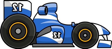 This Cartoon Formula One Racing Car Clip Art Is Ideal - Open-wheel Car - (800x441) Png Clipart ...
