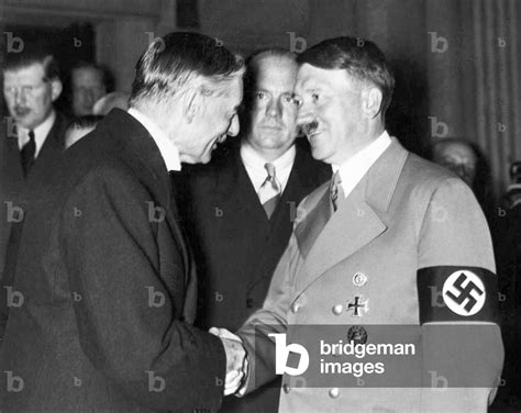 Image of UK / Germany: UK Prime Minister Neville Chamberlain meeting Adolf