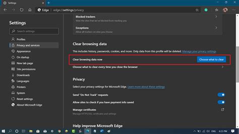 How to Clear Browsing Data (Cache, Cookies..) in Edge Chromium