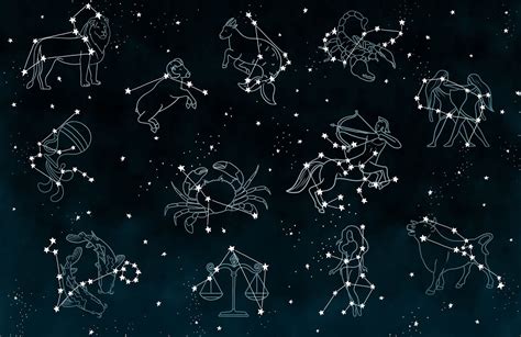 Horoscope & Zodiac Sign Constellation Wallpaper Mural | Hovia ...