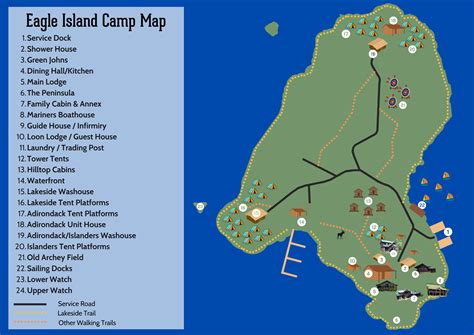 Camp Map — Eagle Island Camp