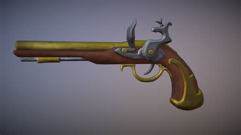 Flintlock Pistol Sea of thieves - 3D model by ashley (@aRusty) [f547ee6] - Sketchfab