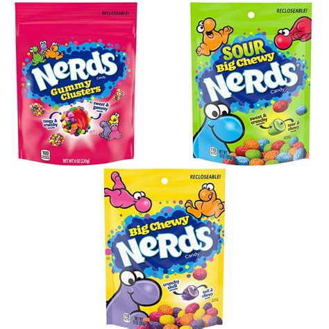 Buy Nerds Variety Pack, Gummy Clusters, Big Chewy, Sour Big Chewy, Pack ...